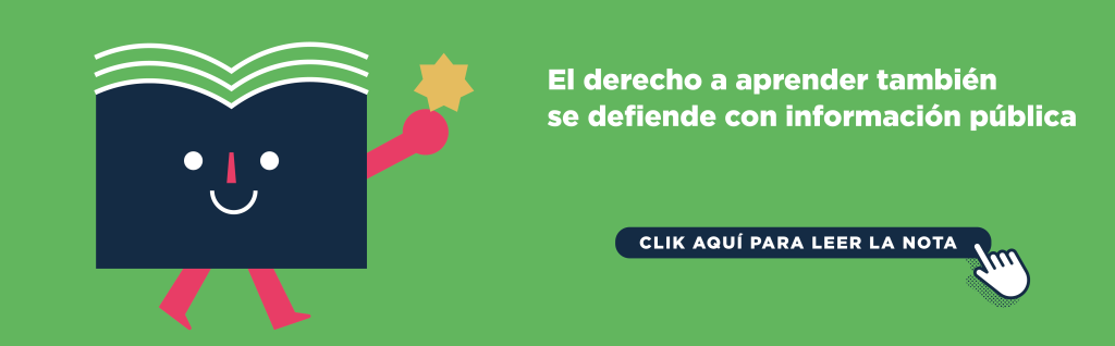 El derecho a aprender también se defiende con información pública