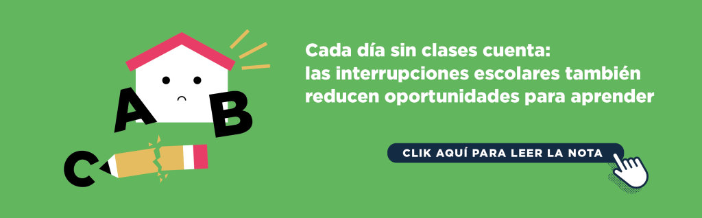 Cada día sin clases cuenta: las interrupciones escolares también reducen oportunidades para aprender
